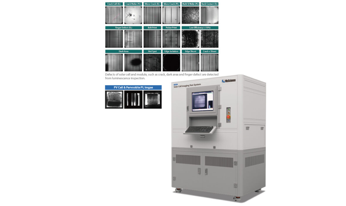 K Solar Cell Imaging Test System Mcscience Inc